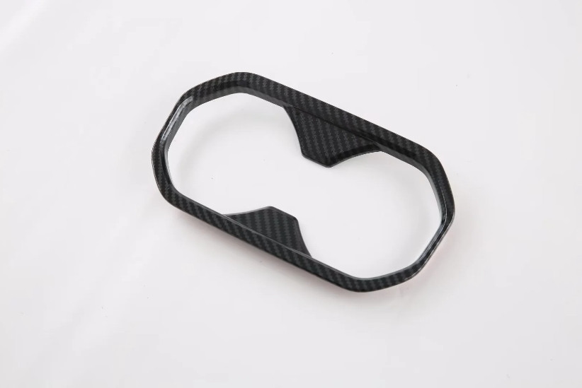 For 2025-2022 MG MG4 Accessories Carbon Fiber Front Drain Water Cup Frame Trim