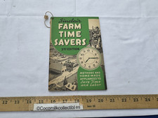 Vintage 1944 Sinclair Farm Time Savers 3rd Ed Oil Gas Save Time & Labor WW2 Era