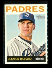2013 TOPPS HERITAGE Baseball Trading Card #111 CLAYTON RICHARD San Diego Padres