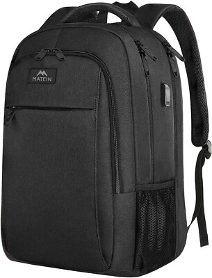 MATEIN Business Laptop Backpack, 15.6 Inch Travel Laptop Bag Rucksack with USB