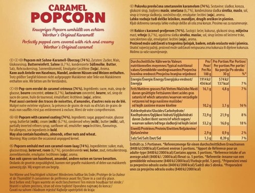 Werther's Original Caramel Popcorn Classic Caramel Flavour, 2x140 g - Picture 4 of 5