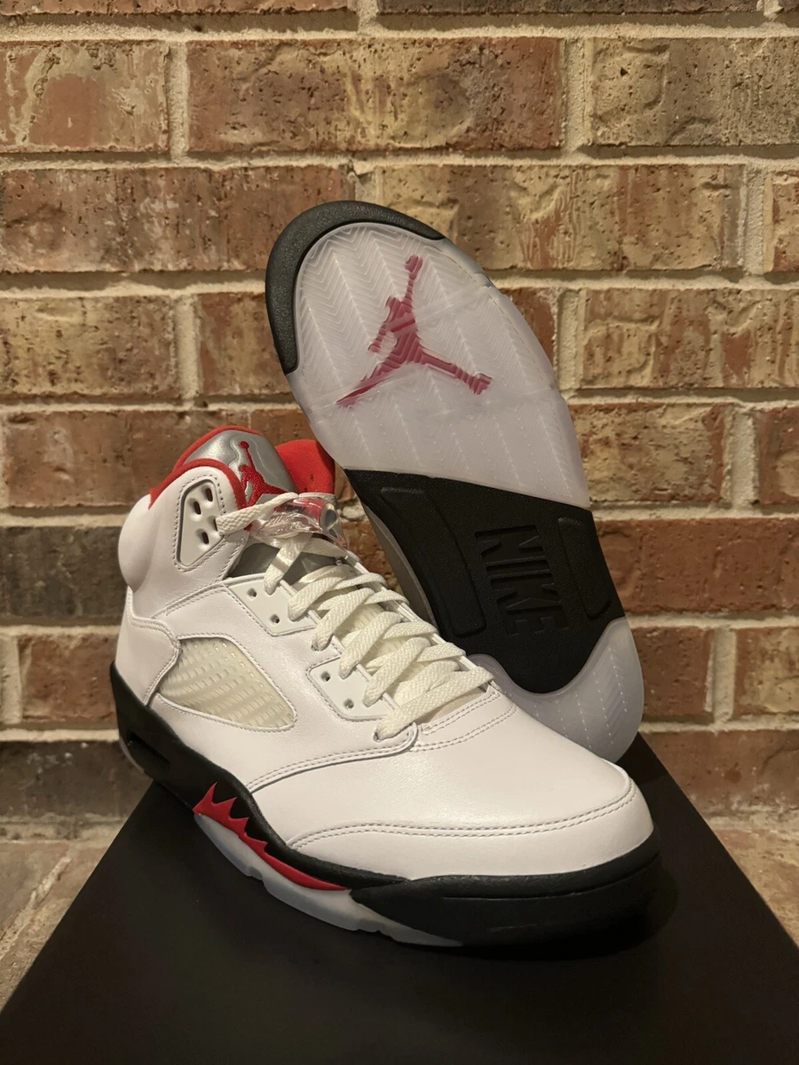 Preços baixos em Jordan 5 OG 1990 White Fire Red | eBay