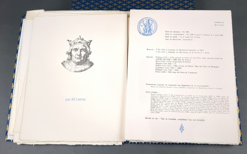 MONARCHIE - LIVRE D'OR DES ROIS DE FRANCE 1965 R. BORRICAND - EX. NUMÉROTÉ - Photo 4/8