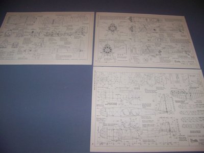 VINTAGE..CURTISS F8C 4/O2C-1 HELLDIVER ...4-VIEWS/MEASUREMENTS..RARE! (722E)