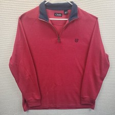 Chaps 1/4 Zip Sweater Pullover Men's XL Long Sleeve Logo Exce Cond