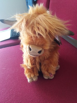 living nature highland cow soft toy
