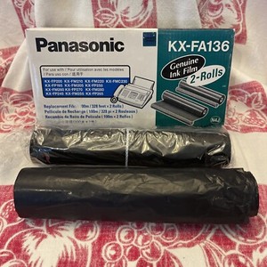 Panasonic KX-FA136 Genuine Ink Film SINGLE SEALED ROLL One Opened Roll Open Box