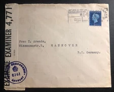1941 Amsterdam Netherlands Costa Risa Embassy Cover To Hannover Germany