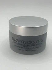 SUZANNE ORGANICS Volcanic Charcoal Scrub Lemon Zest 3.32 OZ FULL SIZE