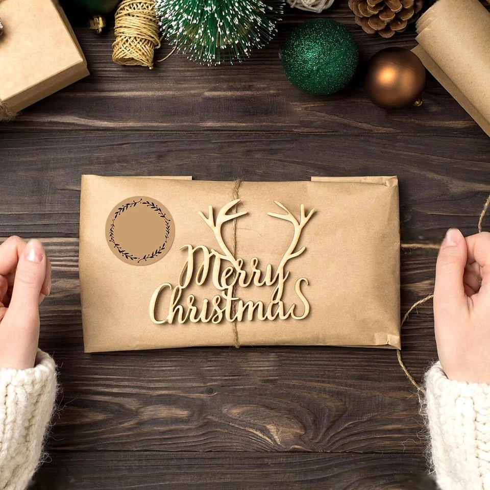 Kraft Etiketten Aufkleber500pcs Marmeladen Etiketten,4cm Etiketten Selbstkleb... - Bild 3 von 4