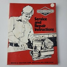 VINTAGE BRIGGS & STRATTON SMALL ENGINE SERVICE REPAIR MANUAL 1984 INSTRUCTIONS