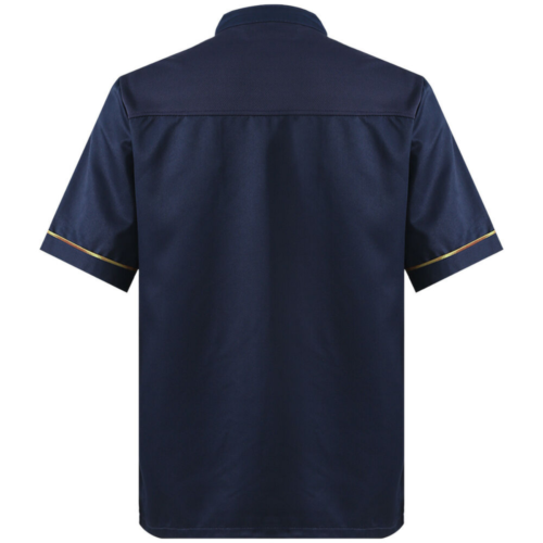 Unisex Chef Coat Kitchen Short Sheeve Jacket Restaurant Chef Uniform Hotel Tops - Picture 7 of 16