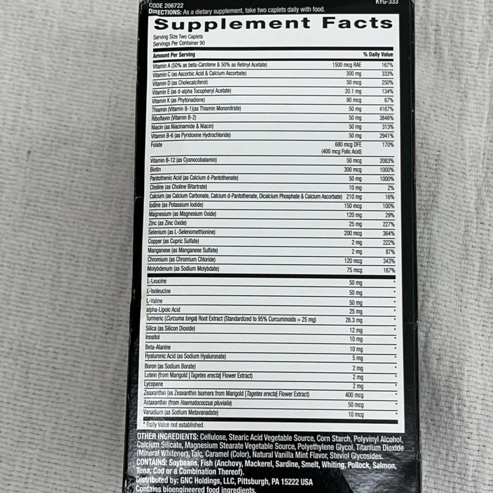 GNC Mega Men Sport Multivitamínico Liberación Temporada - 180 Comprimidos - NUEVO Exp. 10/26... Foto 2 de 4