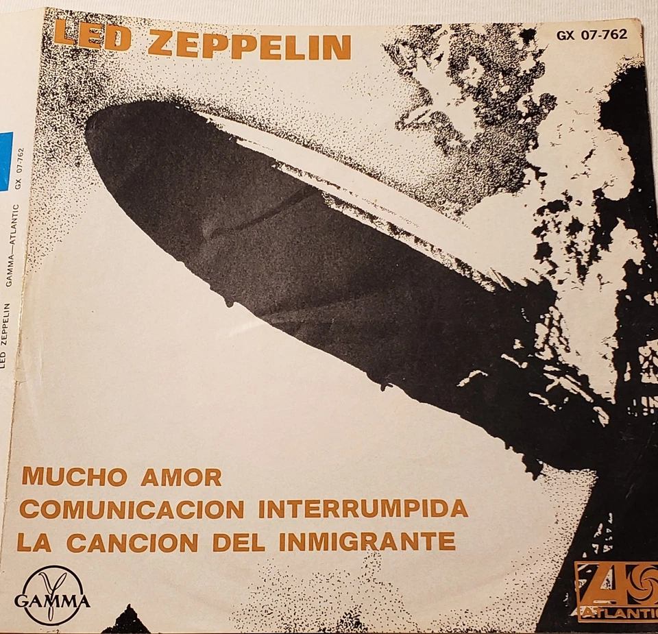 Led Zeppelin  Whole Lotta Love Mucho Amor Mexico 7" EP 1971 Atlantic ‎GX 07-762 - Image 2 of 4