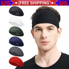 Sports Headbands for Men  Women, Moisture Wicking Workout Sweatbands US