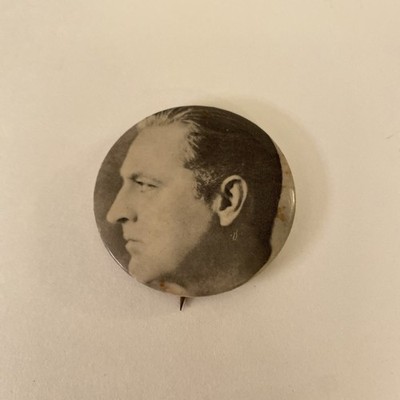 JOHN BARRYMORE, Personality Pinback Button  1 3/4 in Sandy Val Graphics