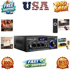 AK45 Pro Home Stereo Audio Receivers  Amplifier,800W 2 Channel Wireless Blue...