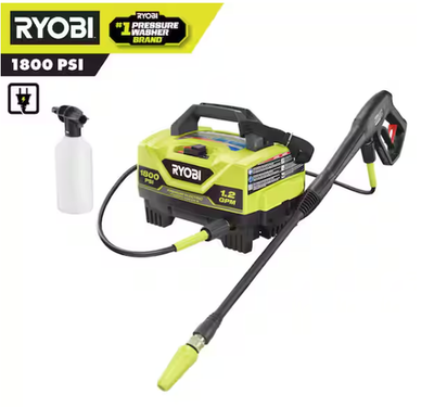 #ad Ryobi 1800 Psi Electric Cold Water Pressure Washer Corded.Excellent condition $83.99
