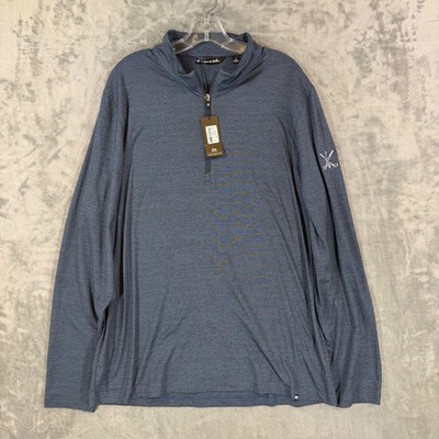 Travis Mathew Crestview 1/4 Zip Pullover Men's Size XL Blue UCLA Golf