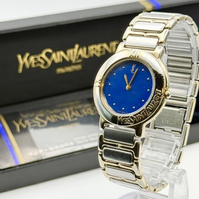 美品 4620 E60957Y イヴサンローラン 時計 ブルー ボーイズ 楽天市場】イヴ サンローラン YVES SAINT LAURENT 腕時計 4620-E60957