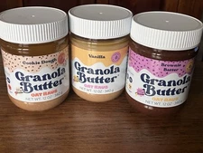 Oat Haus Granola Nut Butter All 3- Vanilla Cookie Dough & Brownie Batter BB 2/25