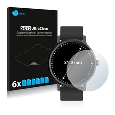 6 Pack Screen Protector for Watches (Circular, ø: 21 mm) Protective Film 