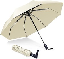 "Compact Windproof Travel Umbrella   Auto Open/Close, Lightweight  Portable"