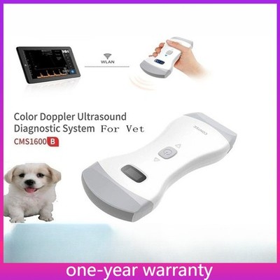 Veterinary Handheld Ultrasound Scanner CONTEC CMS1600B Color Doppler Dual Probes
