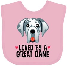 Inktastic Great Dane Dog Lover Baby Bib Dogs Pets Mom Clothing Infant