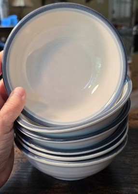Vtg Pfaltzgraff Sky Cereal - Soup Bowls Set of 6 USA