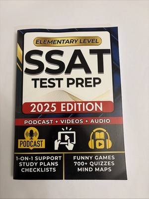 SSAT Test Prep 2025 Edition Elementary Level.