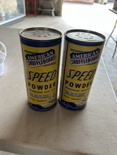 American Shuffleboard Speed Powder Wax Full Can Original Vintage