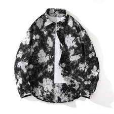 Luxury Men Jacket Fashion Casual Trendy Streetwear High Street Outwear Coat