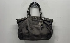Coach Canvas Madison Op Art Lindsay Satchel Purse