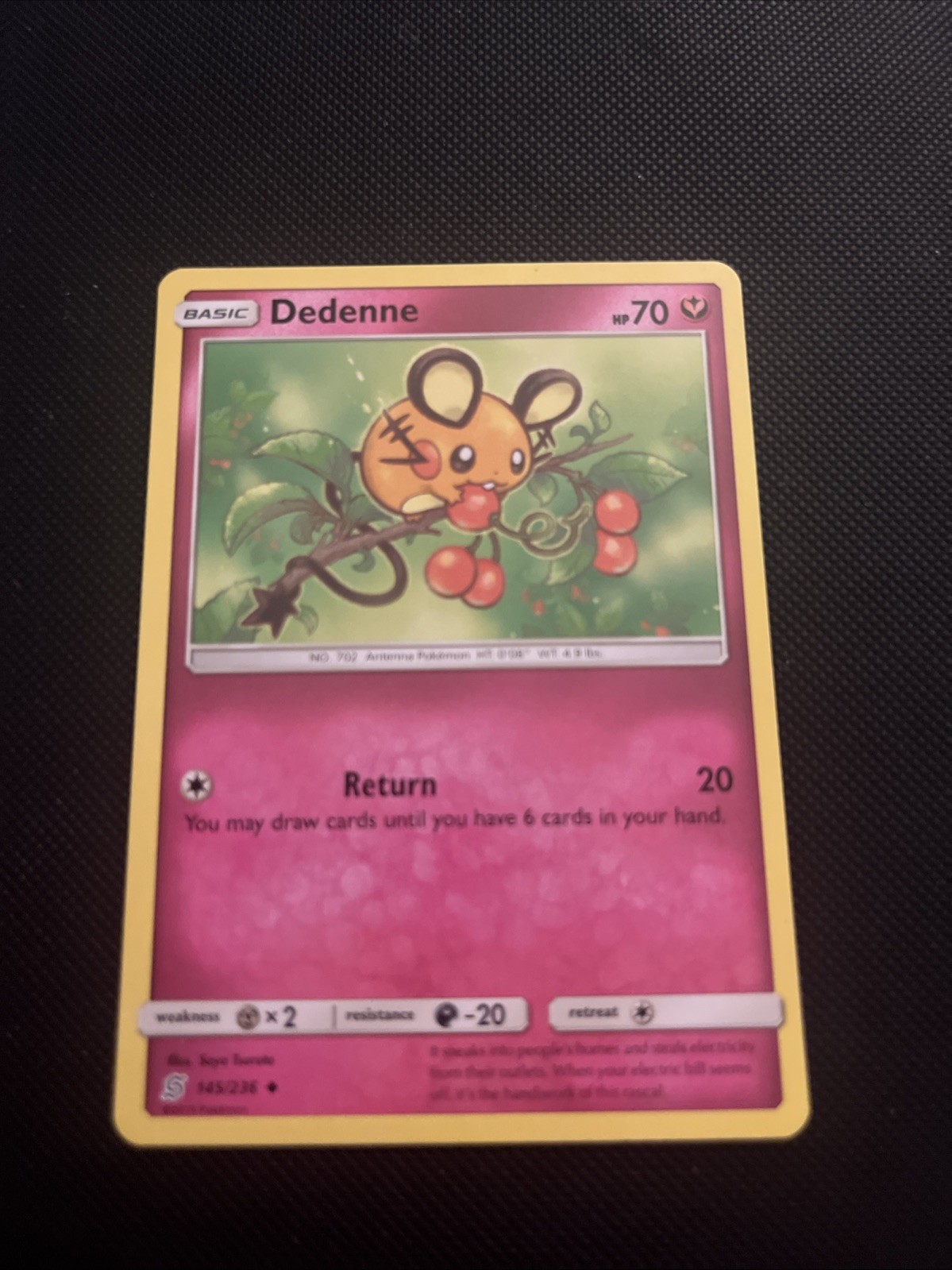 Dedenne #145/236 SM - Unified Minds Uncommon - Pokemon Cards