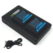 Wasabi Power Battery (2-Pack) Dual Charger for Fujifilm NP-W126, NP-W126S