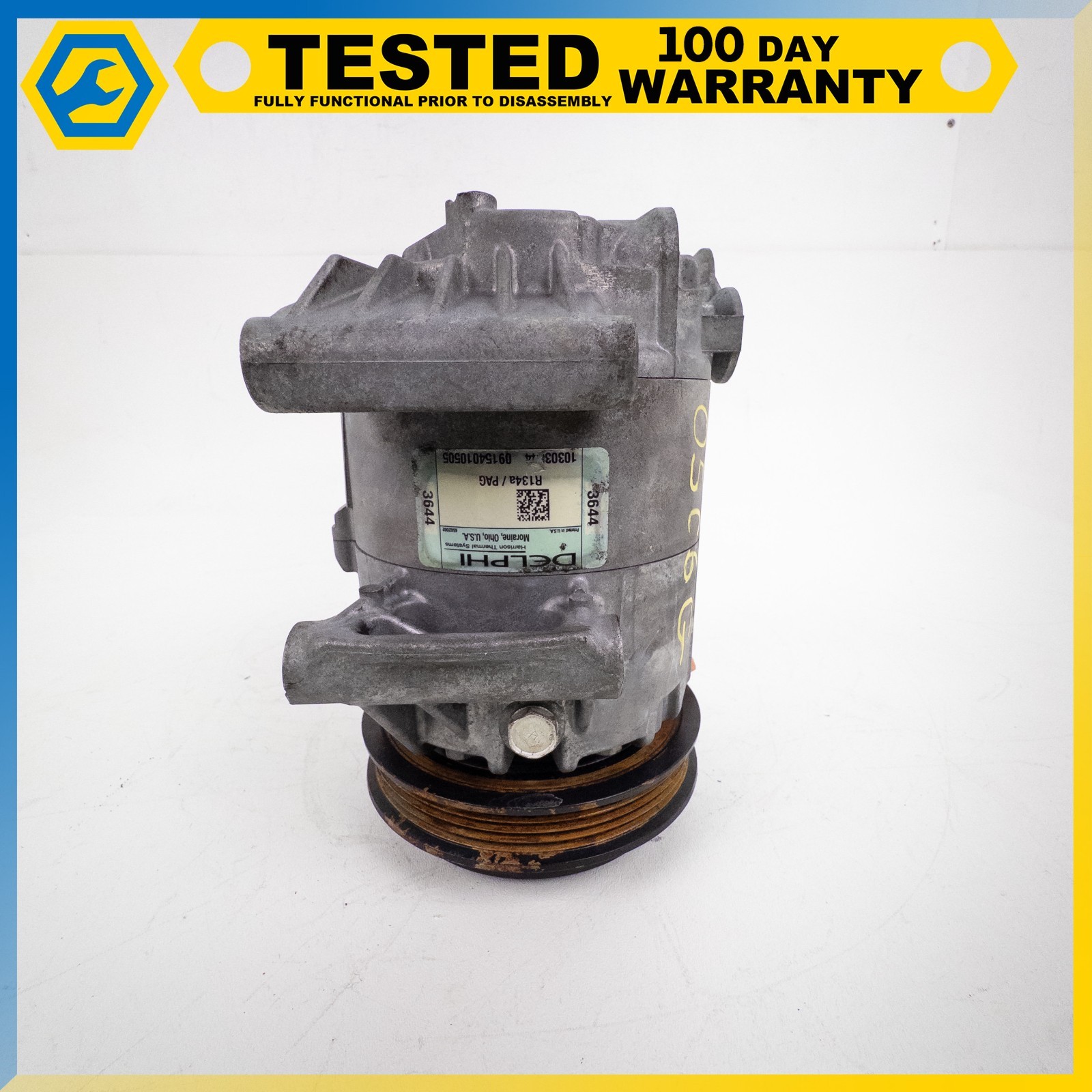 05-13 CHEVROLET CORVETTE C6 A/C AIR CONDITIONING COMPRESSOR OEM