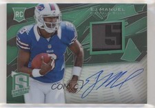 2013 Panini Spectra Rookie Green Signature Materials 4/5 EJ Manuel #209 Auto 0q3