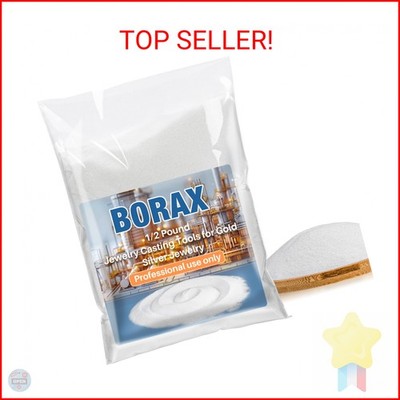 Borax 7.4 oz Borax Flux for Melting Gold Silver Bulk for Jewelry Casting Kit Han