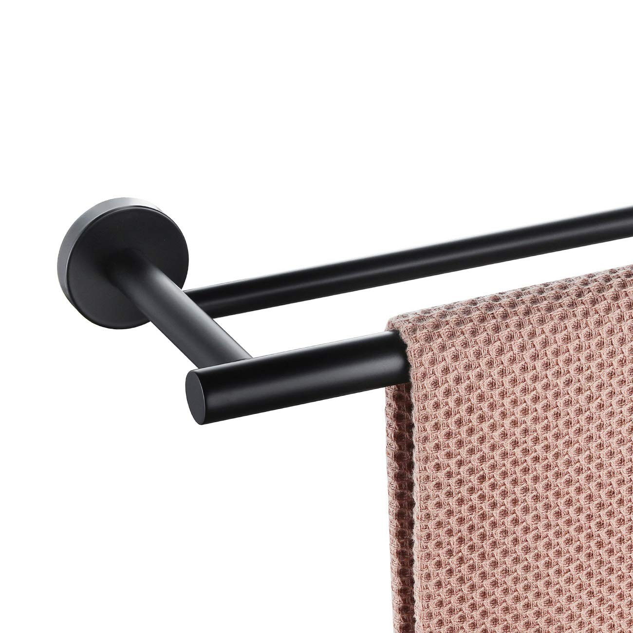 Bar 36-inch Matte Black Stainless Steel Hand Towel Rack For 