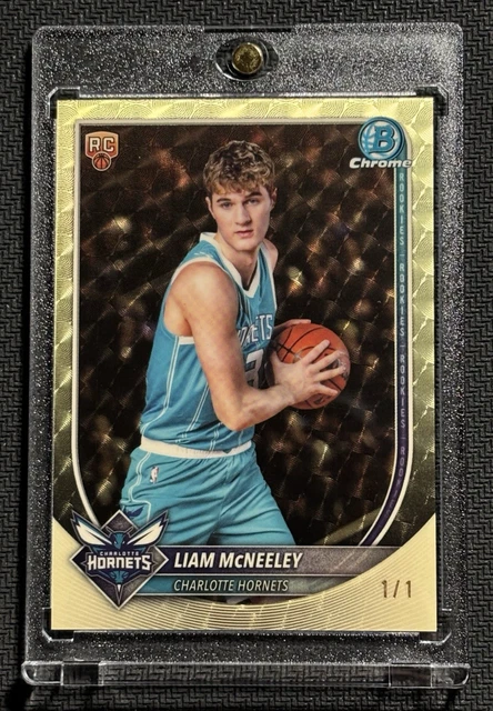 2025-26 Bowman Chrome LIAM MCNEELEY Superfractor RC Rookie #D 1/1