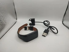 Fitbit Charge 4 Activity Tracker Smartwatch w/charger Soft Faux Leather Band