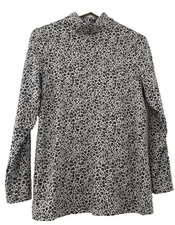 MARKS & SPENCER.  NUDE ANIMAL PRINT HEATGEN THERMAL LONG SLEEVE TEE. SIZE 20