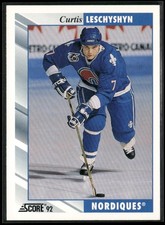1992-93 Score #87 Curtis Leschyshyn