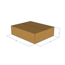 10 22x18x6 Kraft Brown Corrugated Shipping Boxes 32 ECT Single-Wall New