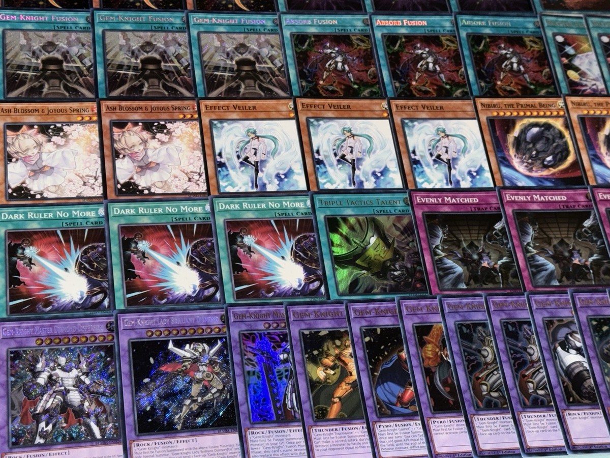 Yugioh Complete Gem-Knight Deck 40 Cards Plus 15 Card Extra Deck 2025  |  eBay