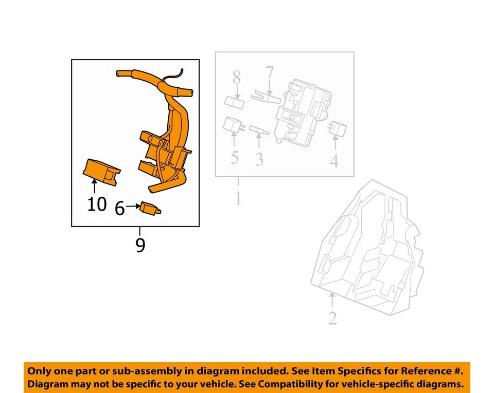 Arnés para Chevrolet Corvette 2006-2008 carrocería ASM FRT e I P 25805596 - nuevo OEM Foto 2 de 3