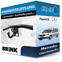 Brink AnhäNgekupplung Abnehmbar Passend für Mercedes Citan Kasten/Bus 12- Neu