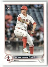 Jhonathan Diaz RC 2022 Topps Los Angeles Angels #332