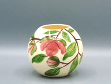 Vintage Porcelain Hand Painted Floral vase found 5" tall